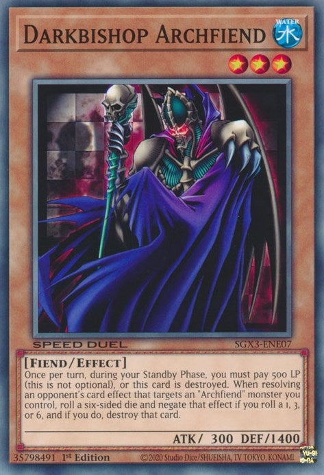 Image for Darkbishop Archfiend (Speed Duel GX: Duelists of Shadows) (SGX3-ENE07) - YuGiOh
