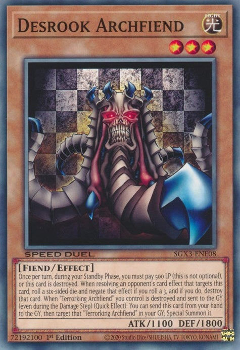 Image for Desrook Archfiend (Speed Duel GX: Duelists of Shadows) (SGX3-ENE08) - YuGiOh