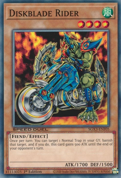 Image for Diskblade Rider (Speed Duel GX: Duelists of Shadows) (SGX3-ENF05) - YuGiOh