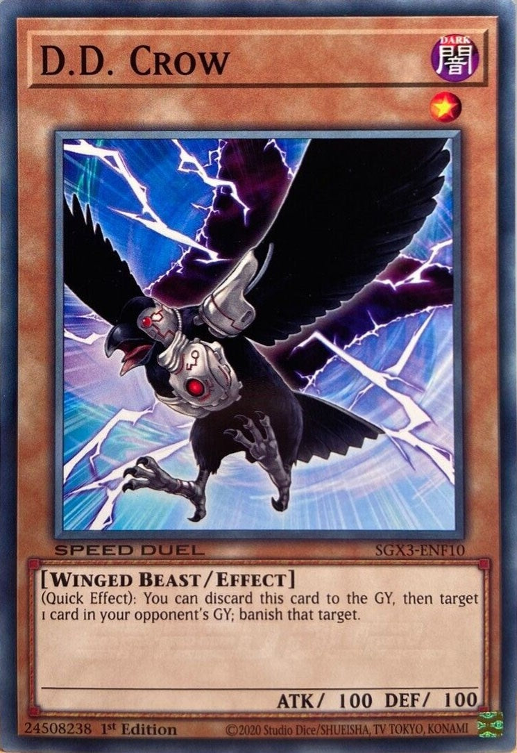 Image for D.D. Crow (Speed Duel GX: Duelists of Shadows) (SGX3-ENF10) - YuGiOh