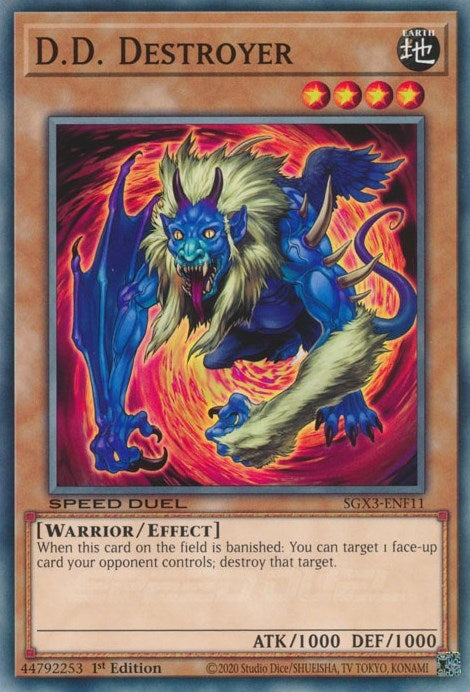 Image for D.D. Destroyer (Speed Duel GX: Duelists of Shadows) (SGX3-ENF11) - YuGiOh