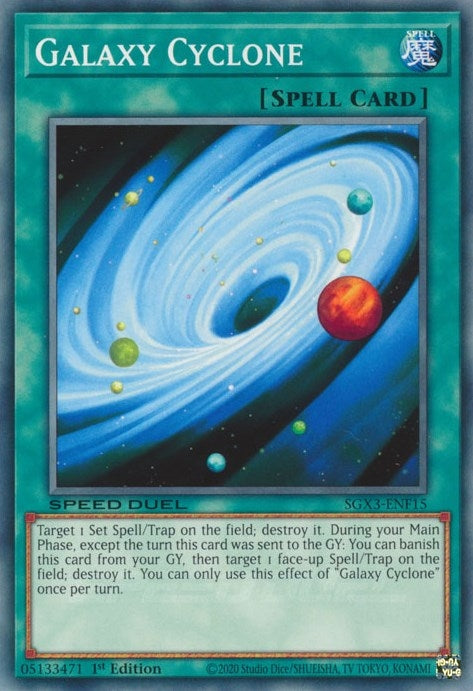 Image for Galaxy Cyclone (Speed Duel GX: Duelists of Shadows) (SGX3-ENF15) - YuGiOh