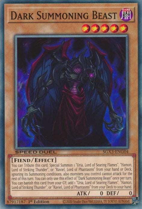 Image for Dark Summoning Beast (Speed Duel GX: Duelists of Shadows) (SGX3-ENG04) - YuGiOh