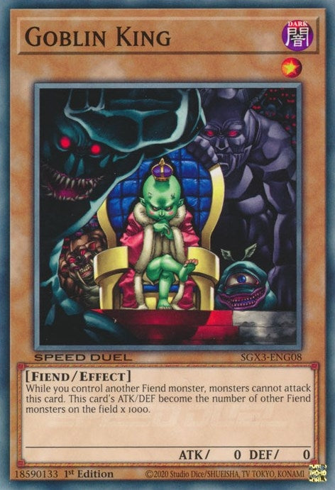 Image for Goblin King (Speed Duel GX: Duelists of Shadows) (SGX3-ENG08) - YuGiOh
