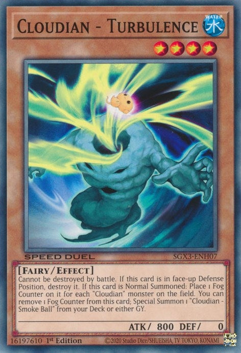 Image for Cloudian - Turbulence (Speed Duel GX: Duelists of Shadows) (SGX3-ENH07) - YuGiOh