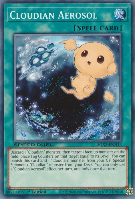 Image for Cloudian Aerosol (Speed Duel GX: Duelists of Shadows) (SGX3-ENH13) - YuGiOh