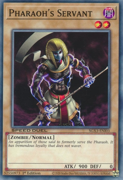 Image for Pharaoh's Servant (Speed Duel GX: Duelists of Shadows) (SGX3-ENI03) - YuGiOh
