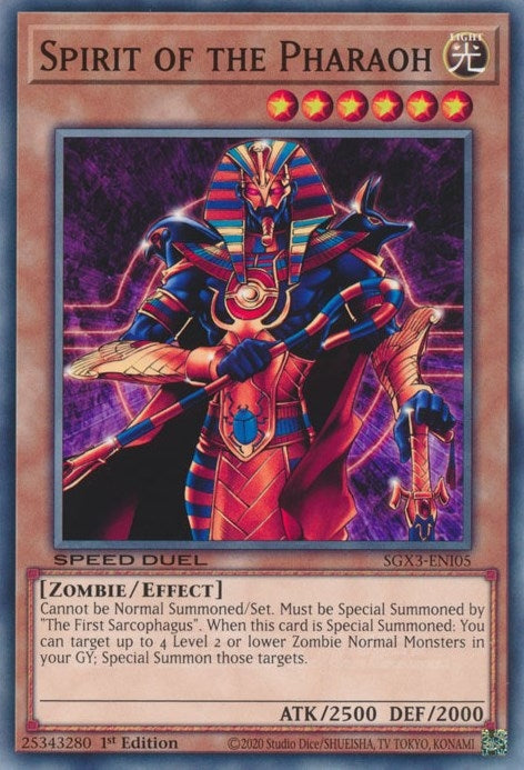 Image for Spirit of the Pharaoh (Speed Duel GX: Duelists of Shadows) (SGX3-ENI05) - YuGiOh