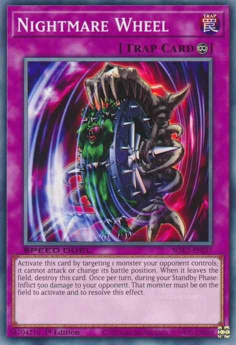 Image for Nightmare Wheel (Speed Duel GX: Duelists of Shadows) (SGX3-ENI37) - YuGiOh