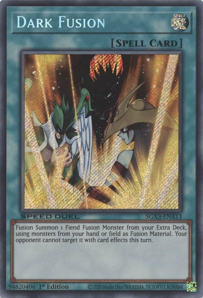 Image for Dark Fusion (Secret Rare) (Speed Duel GX: Duelists of Shadows) (SGX3-ENA13) - YuGiOh