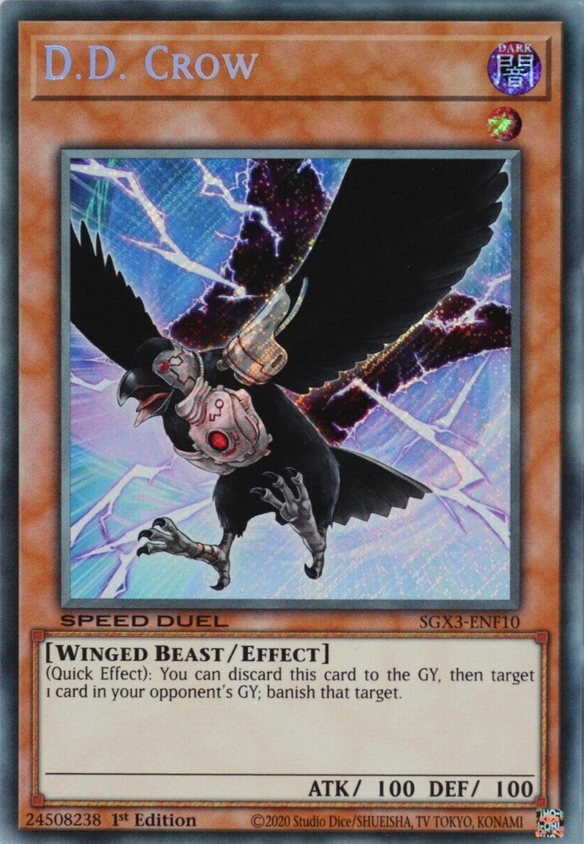 Image for D.D. Crow (Secret Rare) (Speed Duel GX: Duelists of Shadows) (SGX3-ENF10) - YuGiOh