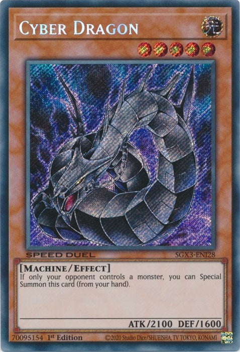 Image for Cyber Dragon (Secret Rare) (Speed Duel GX: Duelists of Shadows) (SGX3-ENI28) - YuGiOh