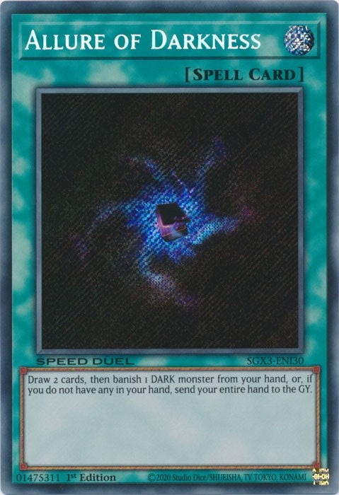 Image for Allure of Darkness (Secret Rare) (Speed Duel GX: Duelists of Shadows) (SGX3-ENI30) - YuGiOh