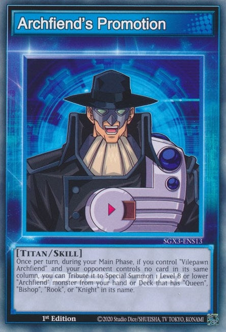Image for Archfiend's Promotion (Speed Duel GX: Duelists of Shadows) (SGX3-ENS13) - YuGiOh
