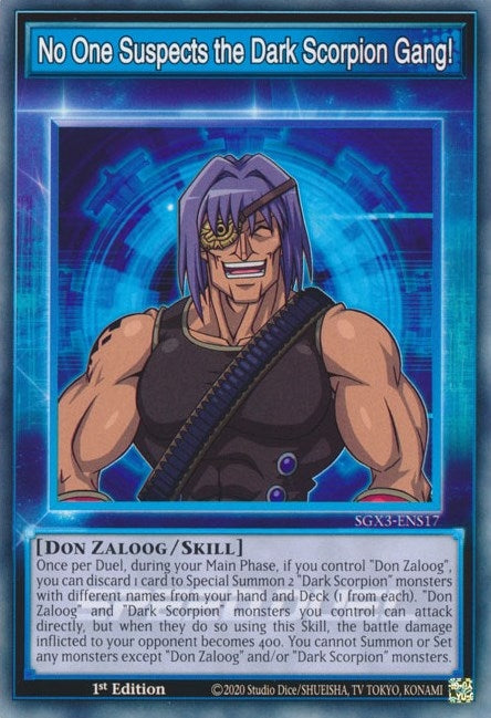 Image for No One Suspects the Dark Scorpion Gang! (Speed Duel GX: Duelists of Shadows) (SGX3-ENS17) - YuGiOh