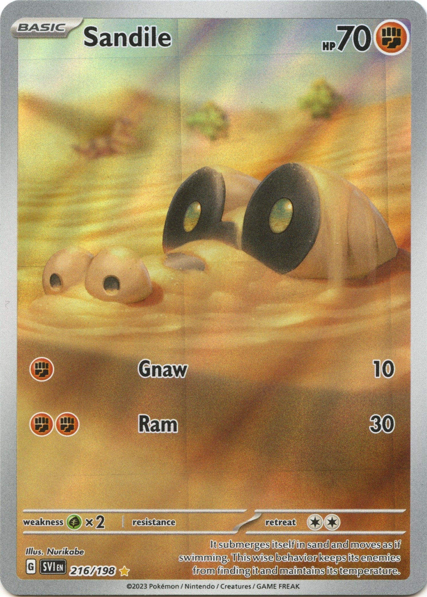 Image for Sandile (SV01: Scarlet & Violet Base Set) (216/198) - Pokemon