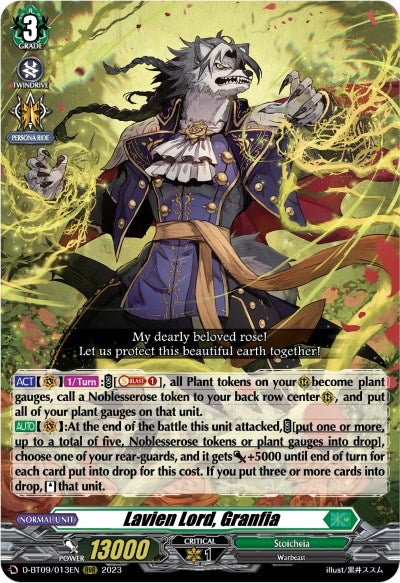 Image for Lavien Lord, Granfia (D-BT09: Dragontree Invasion) (D-BT09/013EN) - Cardfight Vanguard