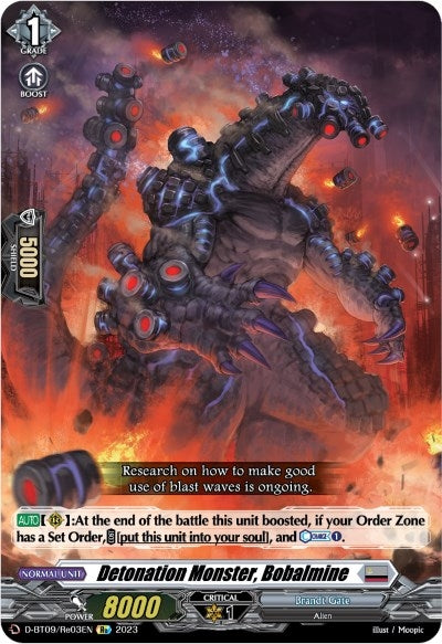 Image for Detonation Monster, Bobalmine (D-BT09: Dragontree Invasion) (D-BT09/Re03EN) - Cardfight Vanguard