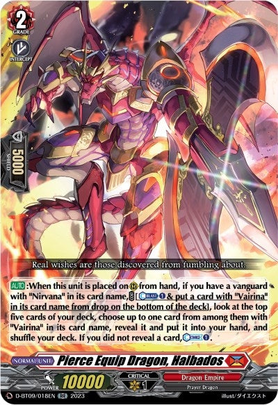 Image for Pierce Equip Dragon, Halbados (D-BT09: Dragontree Invasion) (D-BT09/018EN) - Cardfight Vanguard