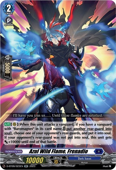Image for Azul Wild Flame, Frenadio (D-BT09: Dragontree Invasion) (D-BT09/023EN) - Cardfight Vanguard