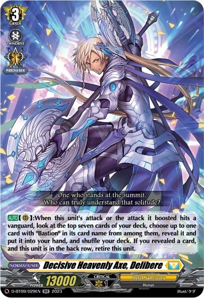 Image for Decisive Heavenly Axe, Delibere (D-BT09: Dragontree Invasion) (D-BT09/029EN) - Cardfight Vanguard