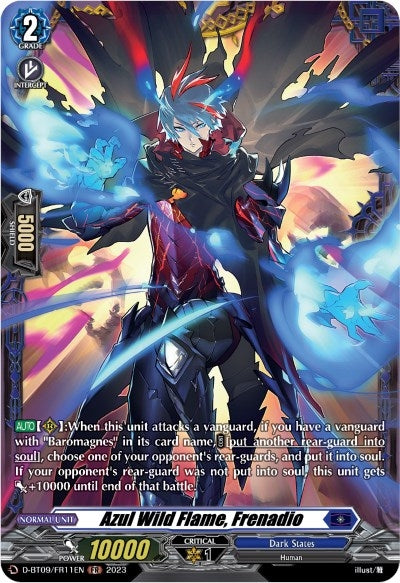 Image for Azul Wild Flame, Frenadio (FR) (D-BT09: Dragontree Invasion) (D-BT09/FR11EN) - Cardfight Vanguard