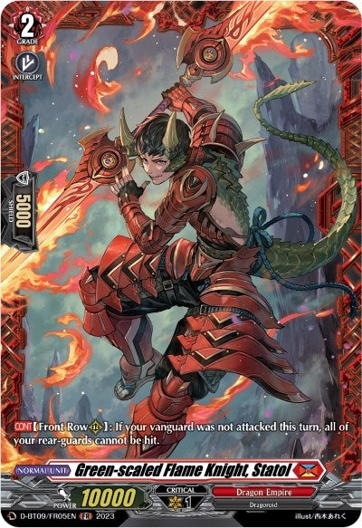 Image for Green-scaled Flame Knight, Statol (FR) (D-BT09: Dragontree Invasion) (D-BT09/FR05EN) - Cardfight Vanguard
