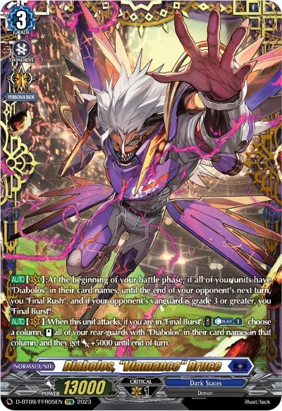 Image for Diabolos, "Viamance" Bruce (FFR) (D-BT09: Dragontree Invasion) (D-BT09/FFR05EN) - Cardfight Vanguard