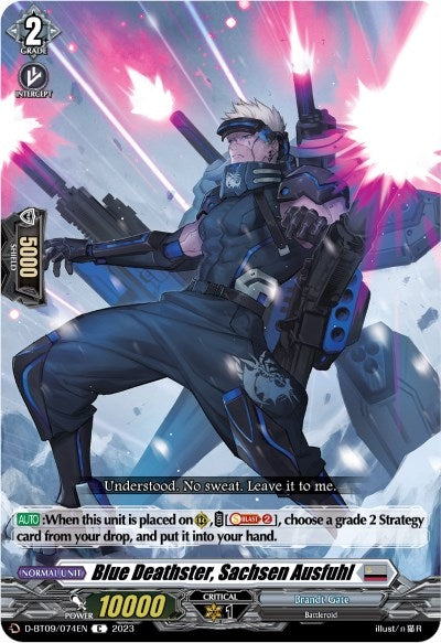 Image for Blue Deathster, Sachsen Ausfuhl (D-BT09: Dragontree Invasion) (D-BT09/074EN) - Cardfight Vanguard