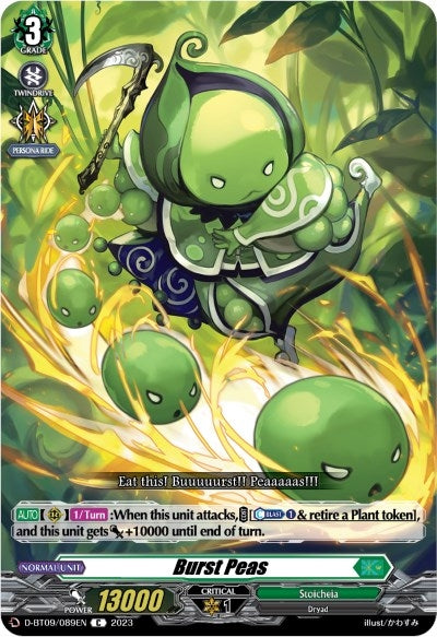 Image for Burst Peas (D-BT09: Dragontree Invasion) (D-BT09/089EN) - Cardfight Vanguard