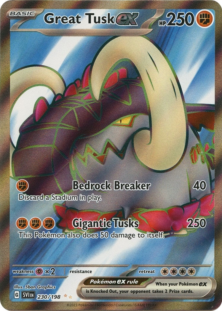 Image for Great Tusk ex (SV01: Scarlet & Violet Base Set) (230/198) - Pokemon