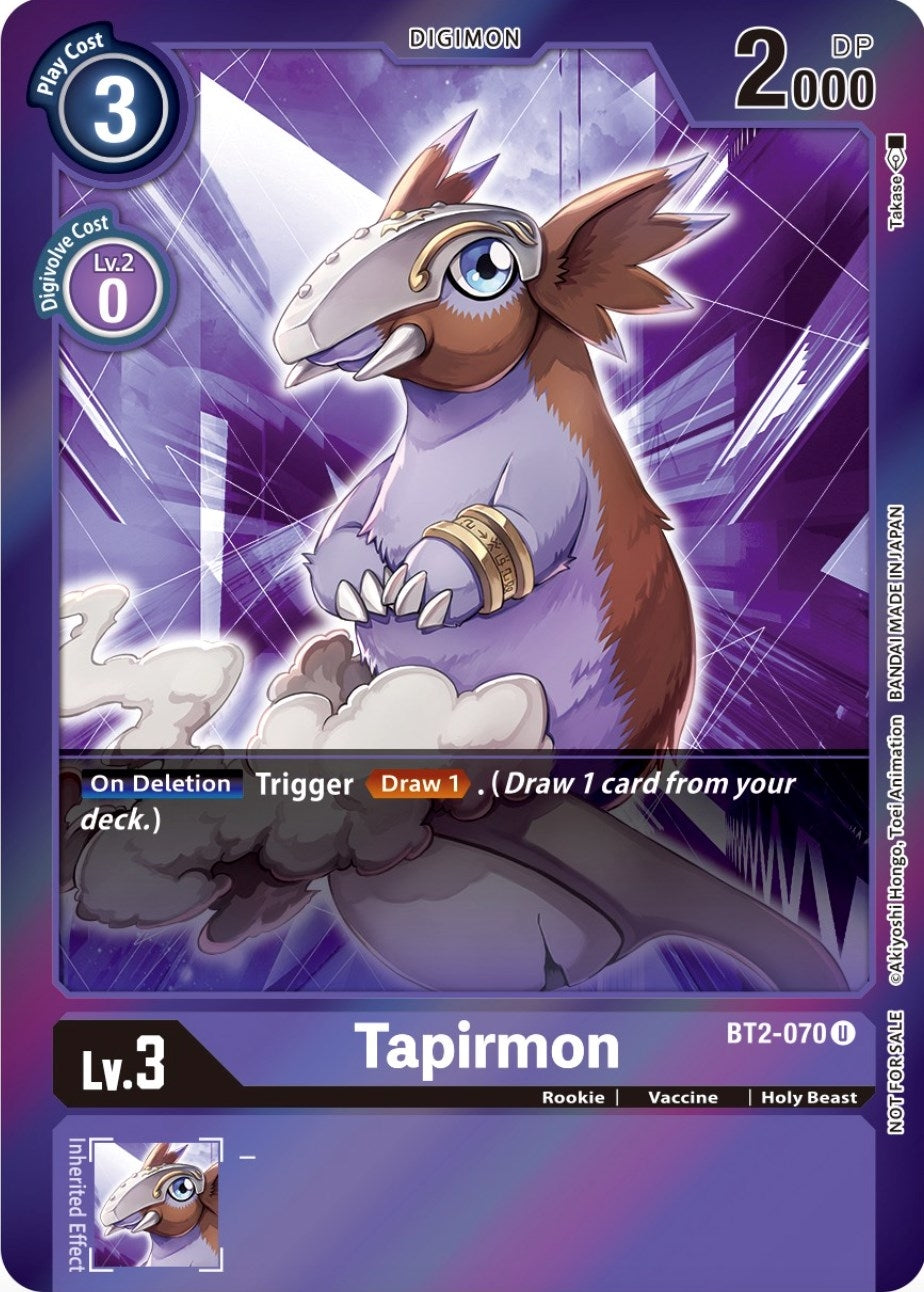 Image for Tapirmon (Event Pack 4) (BT01-03A) (BT2-070 U) - Digimon Card Game