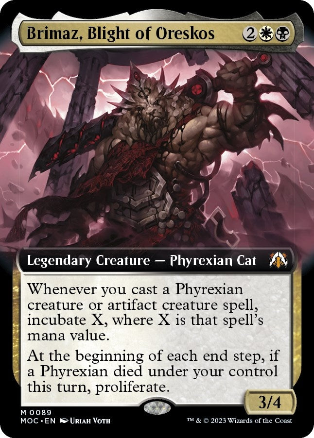 Image for Brimaz, Blight of Oreskos (Extended Art) (Commander: March of the Machine) (89) - Magic: The Gathering