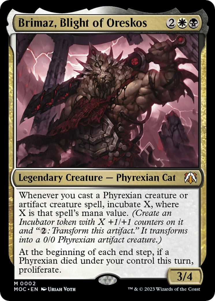 Image for Brimaz, Blight of Oreskos (Commander: March of the Machine) (2) - Magic: The Gathering