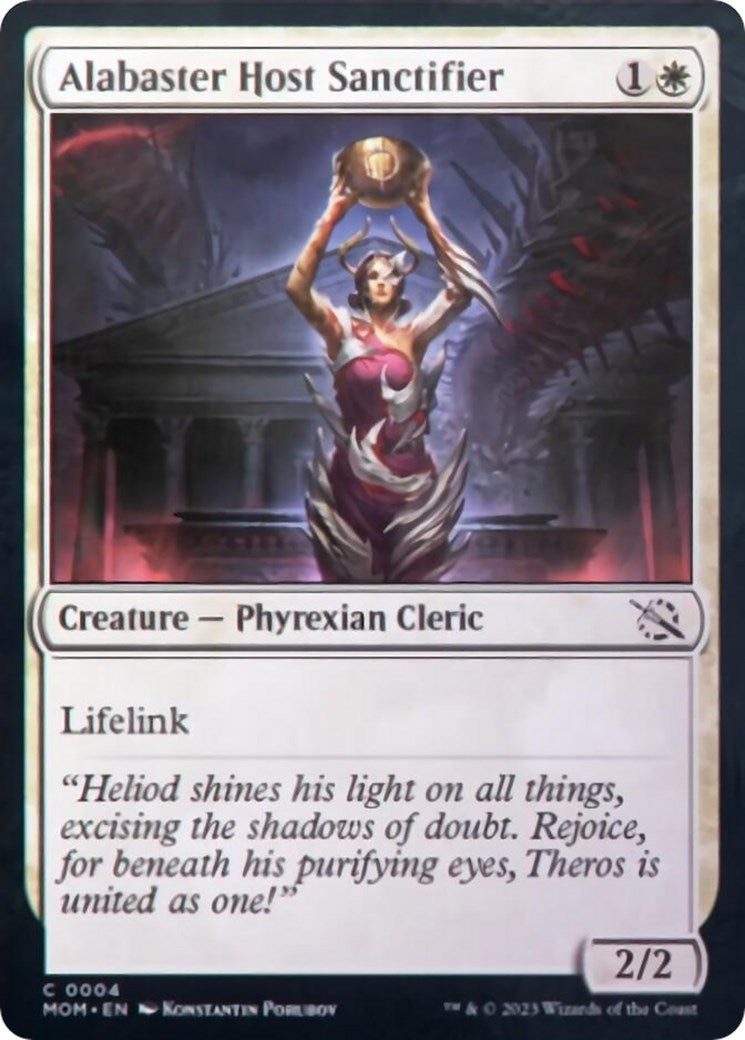 Image for Alabaster Host Sanctifier (March of the Machine) (4) - Magic: The Gathering