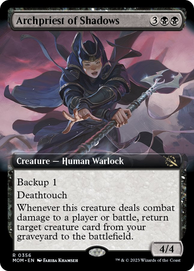 Image for Archpriest of Shadows (Extended Art) (March of the Machine) (356) - Magic: The Gathering
