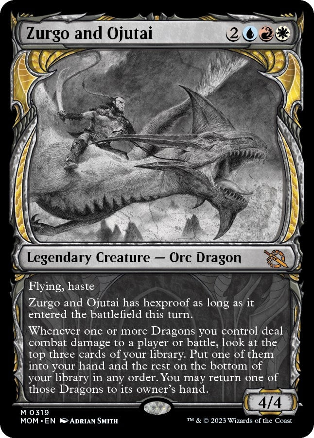 Image for Zurgo and Ojutai (Showcase) (March of the Machine) (319) - Magic: The Gathering