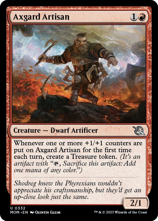 Image for Axgard Artisan (March of the Machine) (332) - Magic: The Gathering