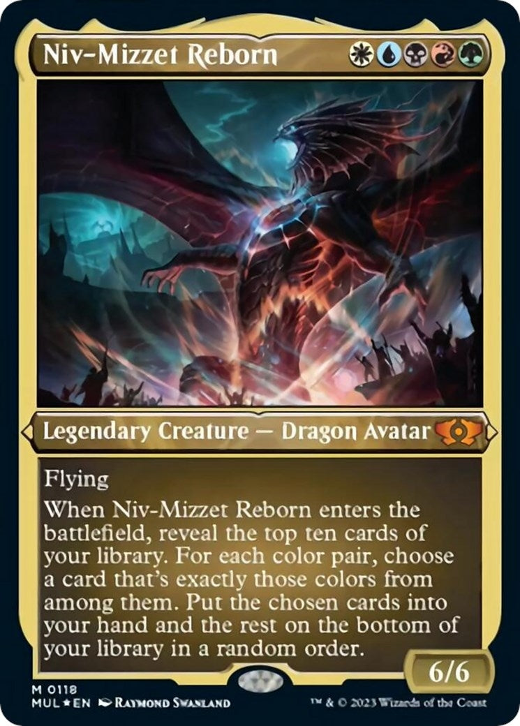 Image for Niv-Mizzet Reborn (Foil Etched) (March of the Machine: Multiverse Legends) (118) - Magic: The Gathering