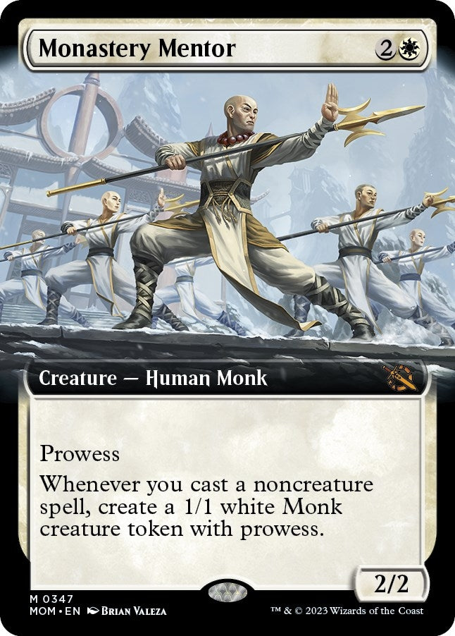 Image for Monastery Mentor (Extended Art) (March of the Machine) (347) - Magic: The Gathering