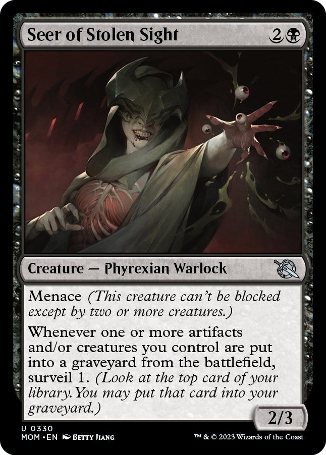 Image for Seer of Stolen Sight (March of the Machine) (330) - Magic: The Gathering
