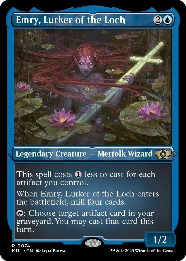Image for Emry, Lurker of the Loch (Foil Etched) (March of the Machine: Multiverse Legends) (74) - Magic: The Gathering