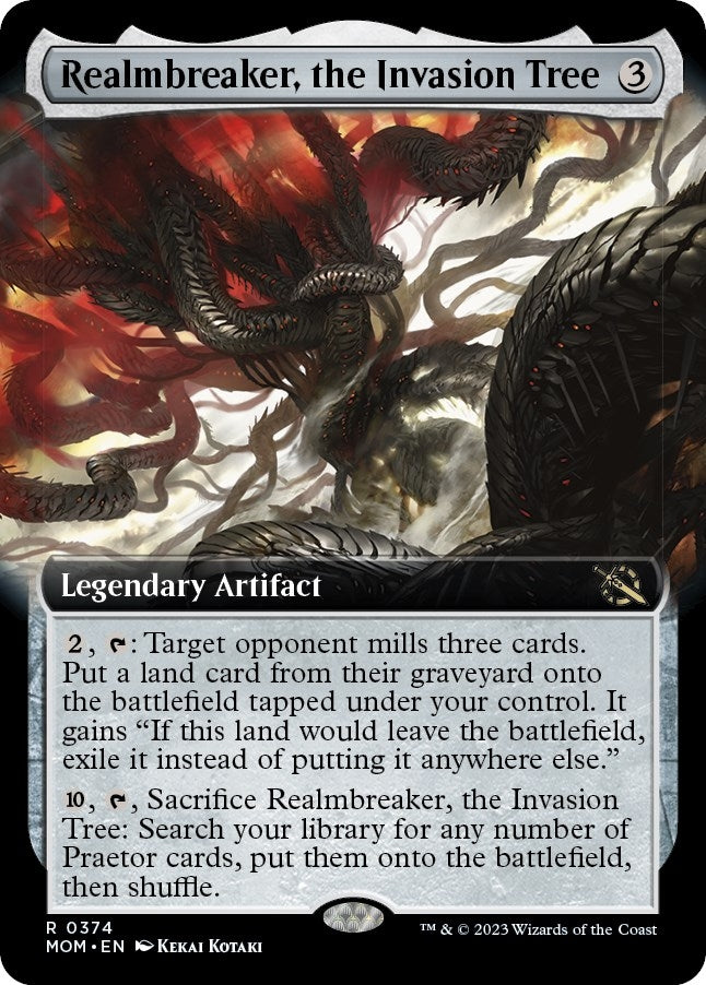 Image for Realmbreaker, the Invasion Tree (Extended Art) (March of the Machine) (374) - Magic: The Gathering