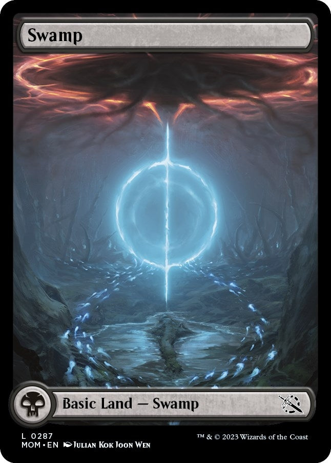 Image for Swamp (0287) (March of the Machine) (287) - Magic: The Gathering