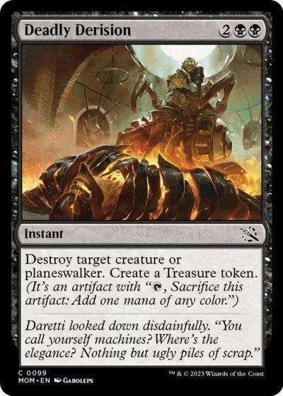 Image for Deadly Derision (March of the Machine) (99) - Magic: The Gathering