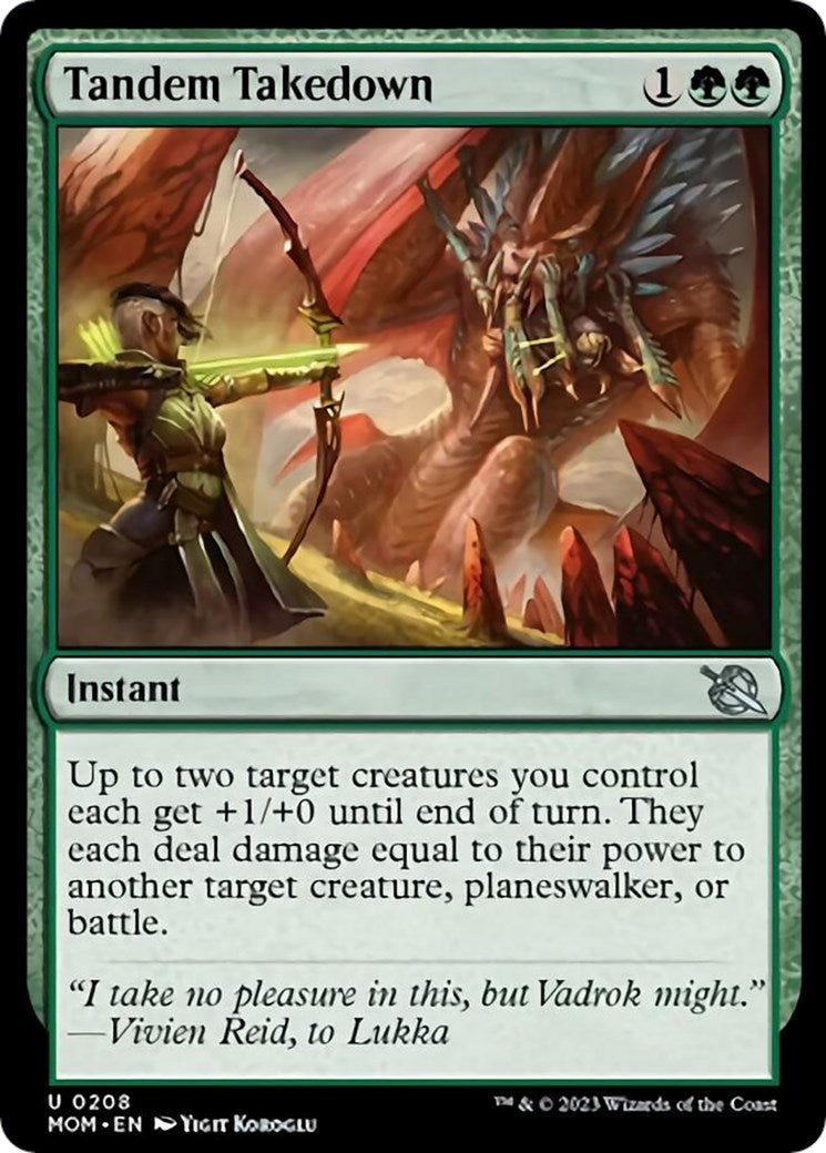 Image for Tandem Takedown (March of the Machine) (208) - Magic: The Gathering