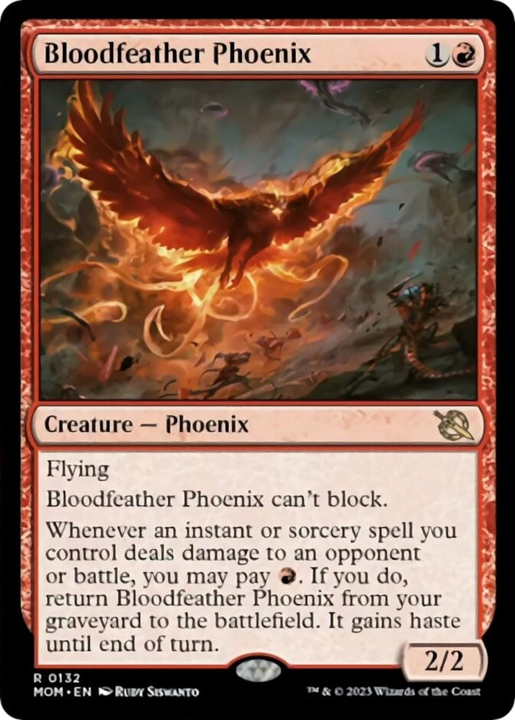Image for Bloodfeather Phoenix (March of the Machine) (132) - Magic: The Gathering