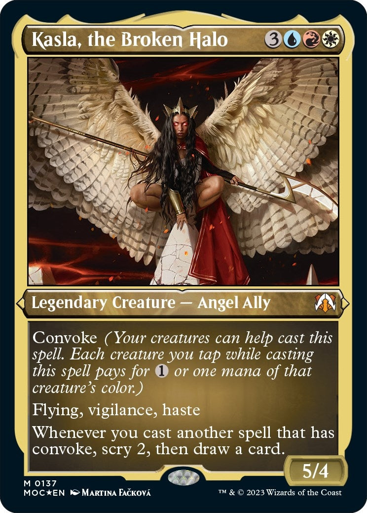 Image for Kasla, the Broken Halo (Display Commander) - Thick Stock (Commander: March of the Machine) (137) - Magic: The Gathering