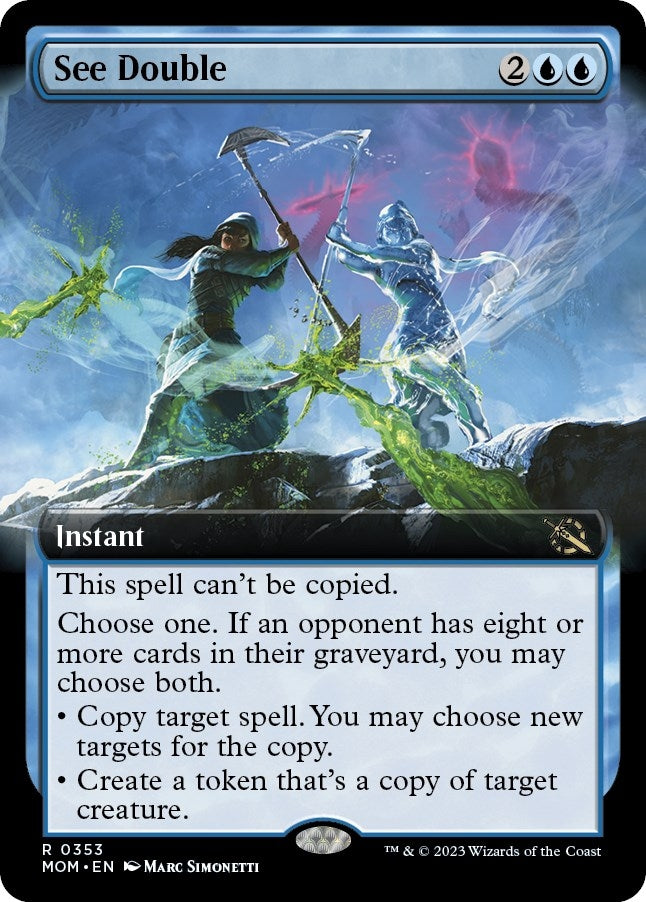 Image for See Double (Extended Art) (March of the Machine) (353) - Magic: The Gathering