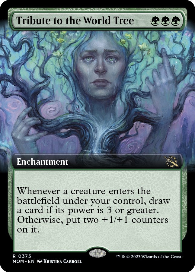 Image for Tribute to the World Tree (Extended Art) (March of the Machine) (373) - Magic: The Gathering